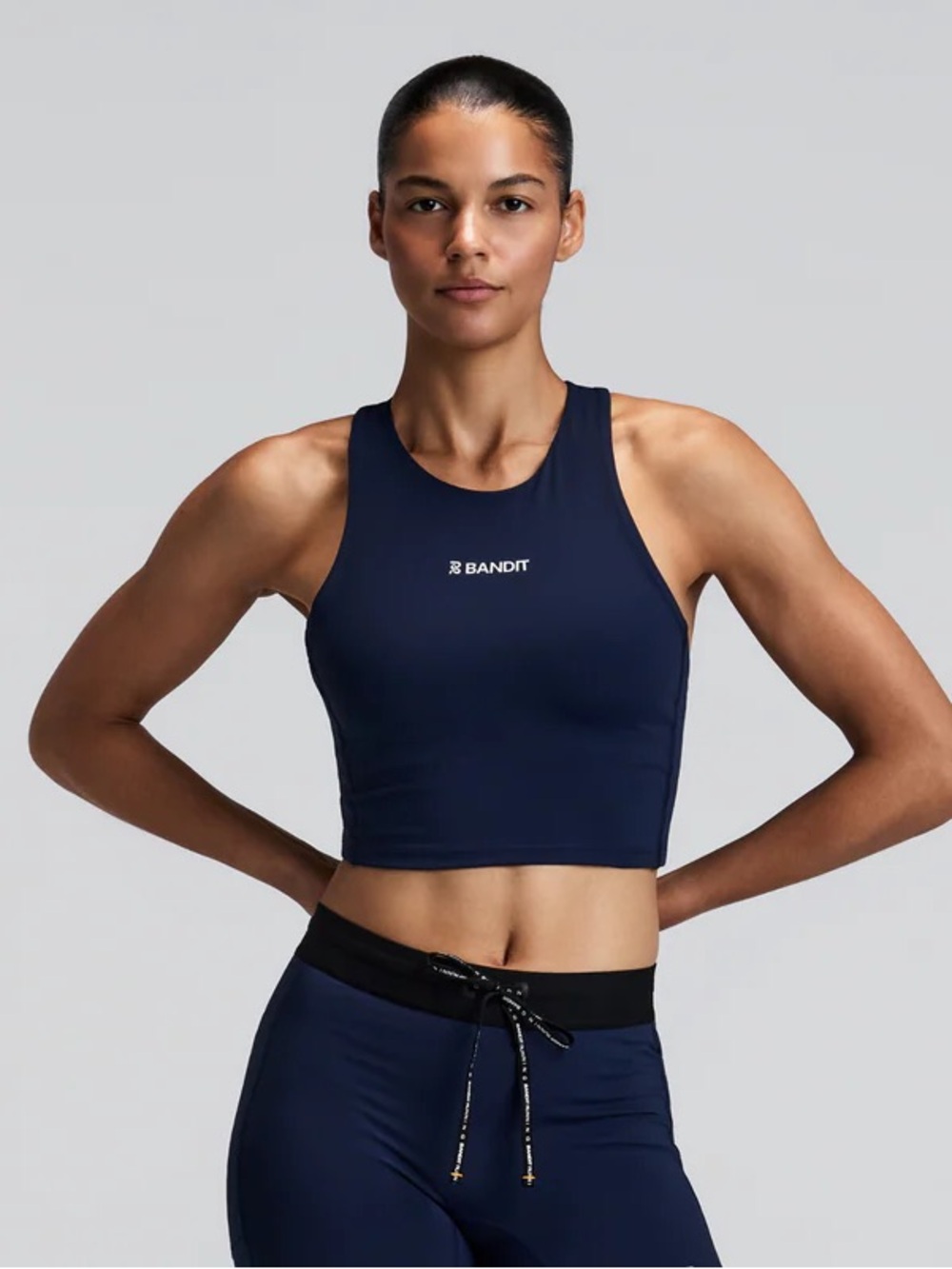 Bandit Women’s Stamina Race Crop Navy Blue Size Small